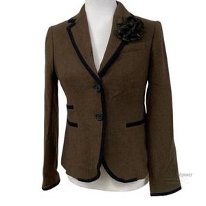 J. Crew Olive Green Boutonniere Blazer - Size 2